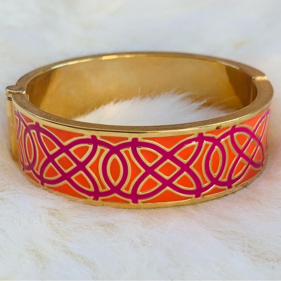 Stella and Dot Enamel Bangles (3) Elenor and Celtic Knot in Orange and P… - Picture 7 of 15